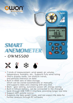IBUTG com Integração APP Anemômetro Digital, medidor de vento, temperatura, testador de umidade Owon Tuya