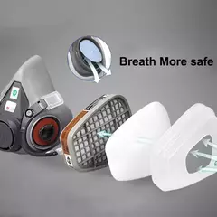 Meia Máscara Facial de Gás 3M 6200 com Filtros – Proteção Avançada Contra Gases e Partículas - MDSecurPro