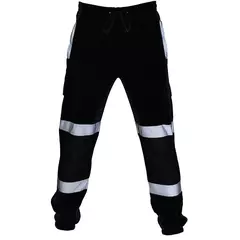 Calças de jogging reflexivas listradas masculinas, calças de uniforme de trabalho - comprar online