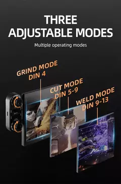 Capacete de Soldagem com Escurecimento Automático ANDELI - Modelo ADLMOONLED - comprar online