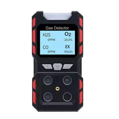 Detector de Gás Inflamável Portátil Industrial CO, H?S, O?, CH?, EX - loja online