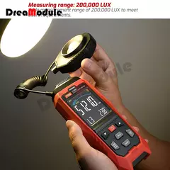 Medidor de Luz Digital Fotografia Luxmeter Sonda Destacável Iluminômetro Lux/Fc Fotômetro Environmental Tester na internet