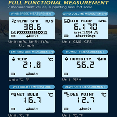 IBUTG com Integração APP Anemômetro Digital, medidor de vento, temperatura, testador de umidade Owon Tuya - MDSecurPro
