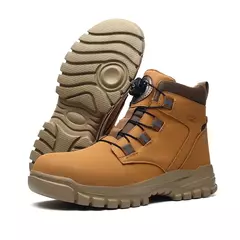 Botas de Trabalho com Botão Rotativo para Homens na internet
