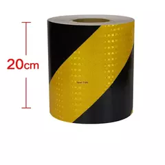 Satop Cinta - Fita Adesiva Reflexiva Impermeável Amarelo-Preto - MDSecurPro