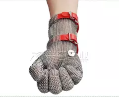 XYEHS-Luva Full-Dedo resistente ao corte, Nível Manguito Estendido 5, Aço inox na internet