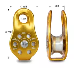 Imagem do Polia de Escalada Profissional 20kN - Segurança e Desempenho Superior