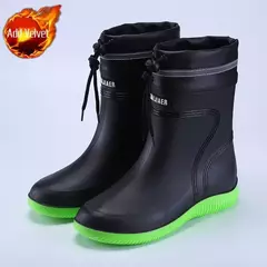Botas de chuva longas impermeáveis para homens, sapatos masculinos de cultivo, - loja online