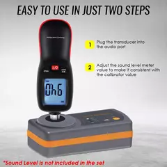 Medidor de Calibração de Nível de Som Portátil - 94dB, 104dB, 114dB - Modelo 8930B