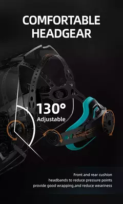 Capacete de Soldagem com Escurecimento Automático ANDELI - Modelo ADLMOONLED