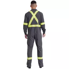 Fatos de trabalho com listras reflexivas para homens e mulheres Uniforme