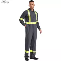 Fatos de trabalho com listras reflexivas para homens e mulheres Uniforme - MDSecurPro