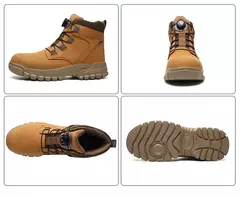 Botas de Trabalho com Botão Rotativo para Homens - MDSecurPro