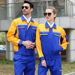 Imagem do Conjunto de roupas de trabalho de manga comprida masculina, uniformes de oficina