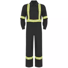 Fatos de trabalho com listras reflexivas para homens e mulheres Uniforme