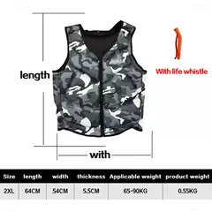 Jaqueta salva-vidas de neoprene para adultos e crianças, colete de pesca, jaque - comprar online