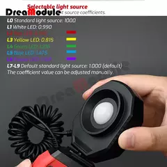Medidor de Luz Digital Fotografia Luxmeter Sonda Destacável Iluminômetro Lux/Fc Fotômetro Environmental Tester - comprar online