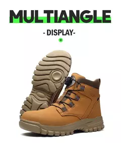 Botas de Trabalho com Botão Rotativo para Homens - comprar online