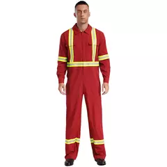 Fatos de trabalho com listras reflexivas para homens e mulheres Uniforme - comprar online