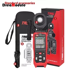 Medidor de Luz Digital Fotografia Luxmeter Sonda Destacável Iluminômetro Lux/Fc Fotômetro Environmental Tester