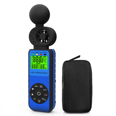 IBUTG 3 em 1 anemômetro portátil HP-881W do medidor de velocidade do vento - MDSecurPro