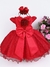 Vestido vermelho jardim das borboletas - comprar online