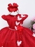 Vestido vermelho jardim das borboletas na internet