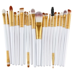 Kit 20 Pinceis Profissionais Pincel Maquiagem Preto e Neon - loja online