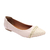 Sapatilha Eloá - Bico Fino com Enfeite de Cordas Creme - comprar online