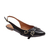 Slingback Chloe - Tiras e Fivelas com Bico Fino Verniz Preto - comprar online