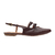 Slingback Zara - Duplo Laço no Peito do Pé Marrom na internet