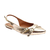 Slingback Chloe - Tiras e Fivelas com Bico Fino Dourado - comprar online