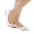 Sapatilha Isadora - Bico Fino com Tira de Strass Branco