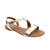 Sandália Zaya - Tiras com Fechamento em Fivela Dorado - comprar online