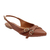 Slingback Chloe - Tiras e Fivelas com Bico Fino Caramelo - comprar online