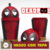 VASOS CON TAPA DEADPOOL Y WOLWERINE en internet