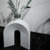 JARRON DECO LINEAS BASE DOBLE - tienda online
