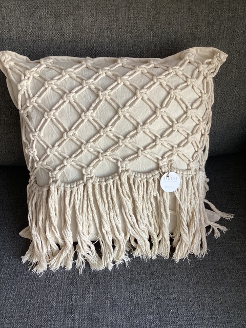 Almohadón Macramé + Relleno