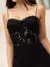 Vestido Midi Preto em Renda Brigitte - Santha Moda