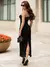 Vestido Midi Preto em Renda Brigitte - loja online