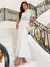 Vestido Midi de Renda Off-White Victory - comprar online