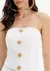 Imagem do Blusa Corset Sem Alça Com Botões Branca