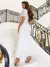 Vestido Midi de Renda Off-White Victory - Santha Moda