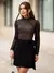Vestido Curto Preto Black Aura - Santha Moda