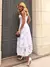 Vestido Midi de Laise Branco Lumière Blanche - loja online