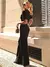 Conjunto de Tweed Preto Noir Classique - Santha Moda