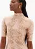 Vestido Super Midi Manga Curta Gola Alta - comprar online