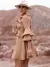 Vestido de Crepe Linen Terracota Couture Marrom - loja online