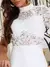 Vestido Midi de Renda Off-White Victory na internet