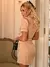 Vestido Curto de Tweed Caramelo Belle Femme - loja online